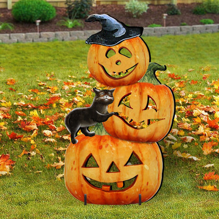 Scary Stacking Pumpkin Halloween Outdoor Decor by G. DeBrekht - Thanksgiving Halloween Decor - 8158415F-0