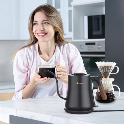 Gooseneck Electric Kettle, Pour Over Coffee, Stainless Stee, Leak Proof, Auto Shutoff-1