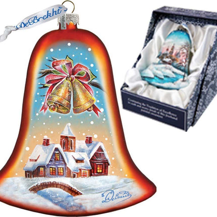 Housewarming Bell Glass Ornament by G. DeBrekht - Christmas Decor - 752-036-0