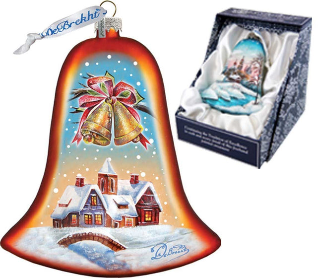 Housewarming Bell Glass Ornament by G. DeBrekht - Christmas Decor - 752-036-0