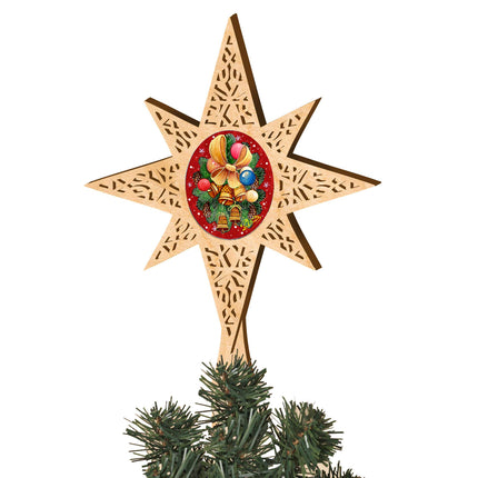 Christmas Bells Tree Topper by D. Gelsinger - Designocracy - 89496-4