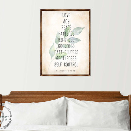 Love Joy Peace - Fruit of the Spirit - Verse Wall Decor - Contemporary Decor - Wooden Script Wall Art - 310332-3