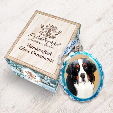 Mamas Best Friend Rescue Dog Mercury Glass Ornament by G. DeBrekht - Pets Dog and Cats Decor - 774011-2