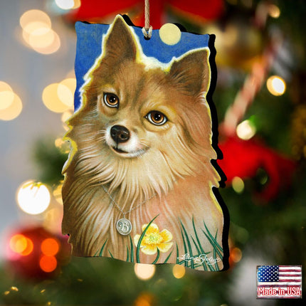 Ready When You Are Wooden Ornaments by Laura Seeley - Pets Dog and Cats Decor - 8511018-LS-1