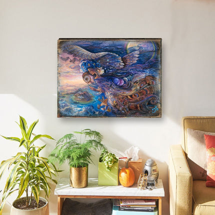 Queen of the Night Fantasy Wooden Wall Art by Josephine Wall - Fantasy Decor - 852127-JW-3