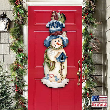Freezing Frank Christmas Door Decor by Jamie Mills-Price - Christmas Santa Snowman Decor - 8457515H-2
