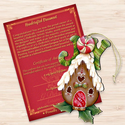 Joy Gingerbread House Wooden Ornaments by Jamie Mills-Price - Christmas Decor - 8457507-3