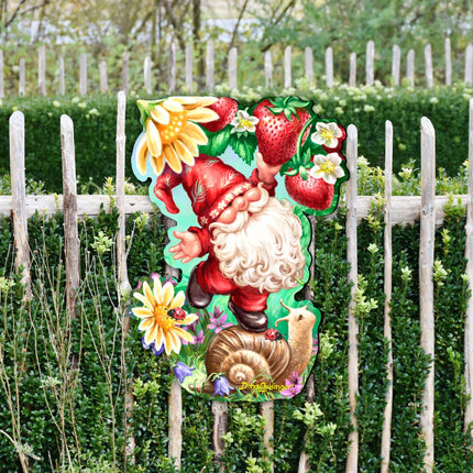 Sweet Summer Gnome Holiday Door Decor by D. Gelsinger - Christmas Decor - 8461062H-DG-1