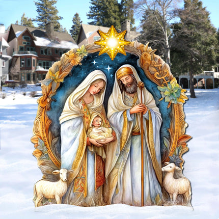 Nostalgic Nativity Scene Outdoor Decor by G. Debrekht - Nativity Holiday Decor - 8611074F-1