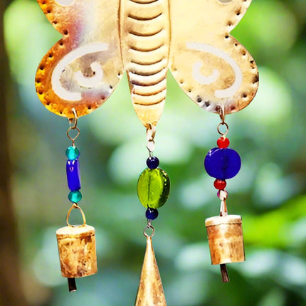 Butterfly Chime With Bells and Beads-1