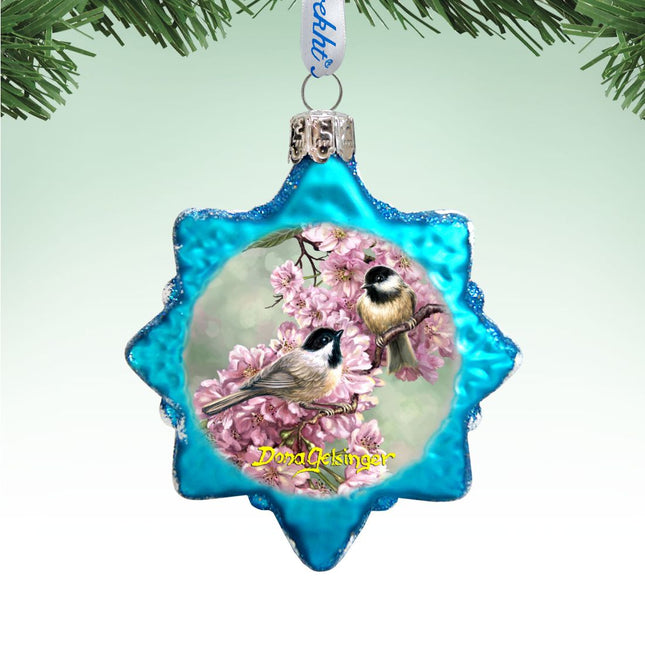 Spring Blossoms Mercury Glass Ornament by D. Gelsinger - Christmas Decor - 778104-DG-0