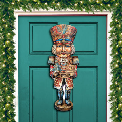 Regal Nutcracker Prince Holiday Door Decor by G. Debrekht - Christmas Decor - 8611060H-0