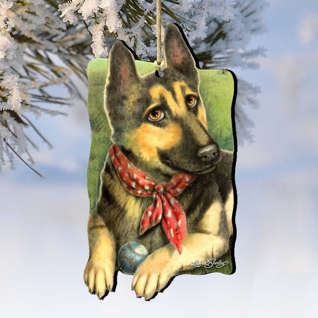 Spring Training Wooden Ornaments Pets by Laura Seeley - Pets Dog and Cats Decor - 8511015-LS-0