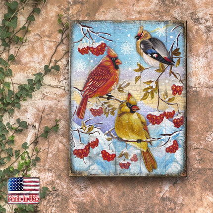 Cardinal Wood Art Wooden Wall Art by Nature Wonders - Nature Wildlife Decor - 95223B-1