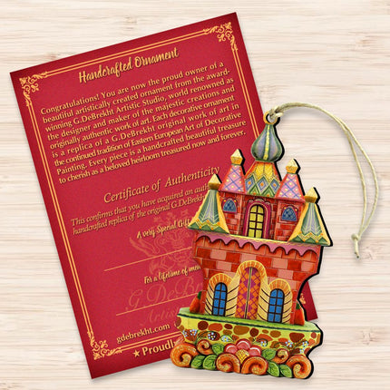 Fairy Castle Wooden Ornaments Christmas by G. DeBrekht - Christmas Decor - 8153315-3