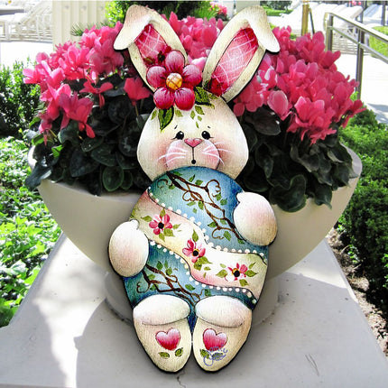 Bunny Hugs Easter Door Decor by Jamie Mills-Price - Easter Spring Decor - 8457602H-3