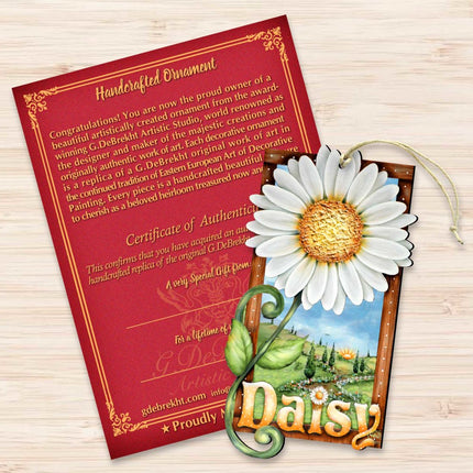 Fresh as A Daisy! Wooden Ornaments by Jamie Mills-Price - Christmas Decor - 8457704-3