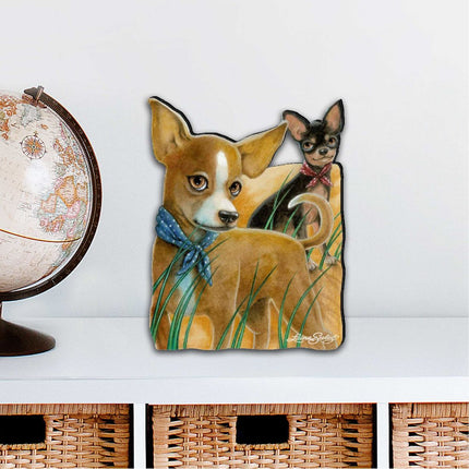 The Couple Dogs Holiday Outdoor Decor Large Ornament by Laura Seeley - Pets Dog and Cats Decor - 8511021M-0