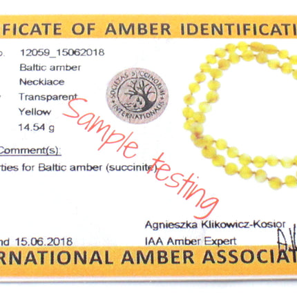NBAR-2 Amber Raw Golden Honey Necklace for Adults-4