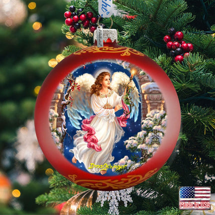 Angel in the Arch Glass Ornament by D. Gelsinger - Nativity Holiday Decor - 71114-1322-1