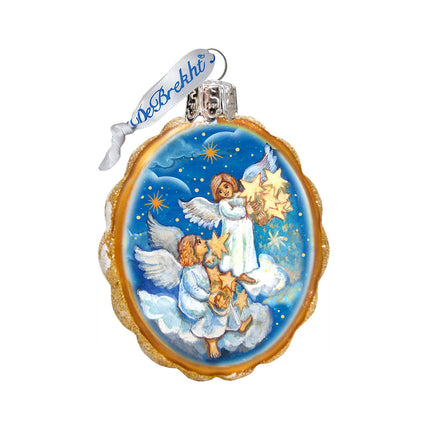 Lighting Stars Angels Mercury Glass Ornament by G. DeBrekht - Nativity Holiday Decor - 773027-4