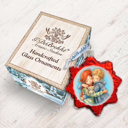 Brother and Sister Mercury Glass Ornaments by G. Debrekht - Christmas Decor - 776011-3