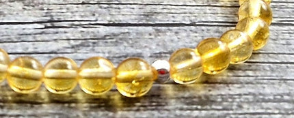 Stretch Bracelet With Silver and Citrine Gemstone-3