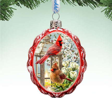 House Birds Mercury Glass Ornament by D. Gelsinger - Christmas Decor - 778105-DG-0