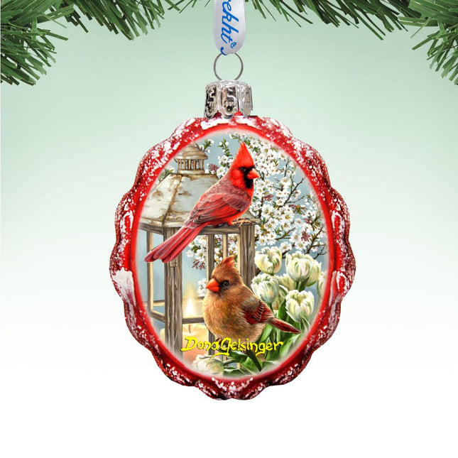 House Birds Mercury Glass Ornament by D. Gelsinger - Christmas Decor - 778105-DG-0