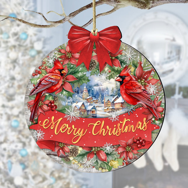 Merry Christmas Wooden Ornaments by G. Debrekht Christmas Decor - 933121-0