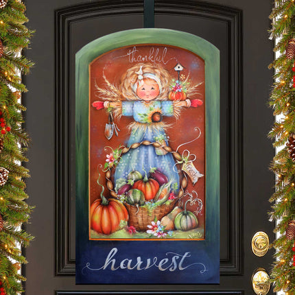 Thankful Harvest Holiday Door Decor by Jamie Mills-Price - Thanksgiving Decor - 8611076H-MP-1