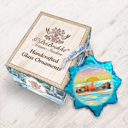 Shell Mercury Glass Ornament by G. DeBrekht - Coastal Holiday Decor - 775481-2