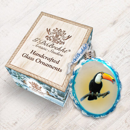 Birds Mercury Glass Ornament by G. DeBrekht - Coastal Holiday Decor - 776284-2