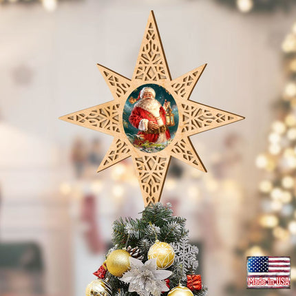 Enchanted Santa Tree Topper by D. Gelsinger - Christmas Decor - 89485-DG-2