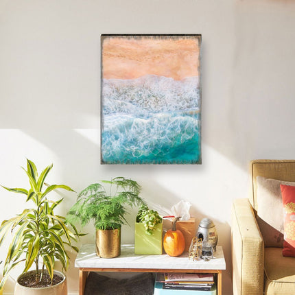 Ocean Shore Art Wooden Wall Art by Nature Wonders - Nature Wildlife Decor  - 95397B-2