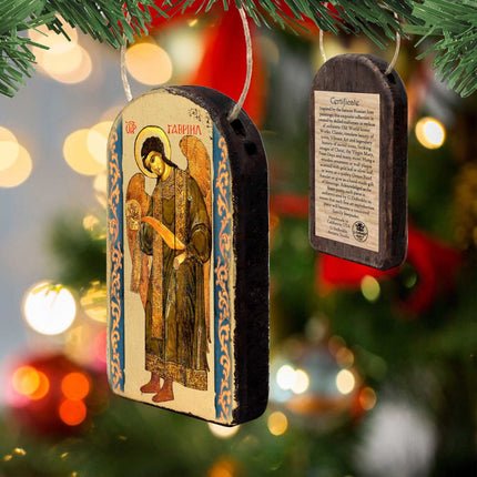 Saint Gabriel Archangel Religious Christian Sacred Icon Ornament - Inspirational Icon Decor - 87041-3