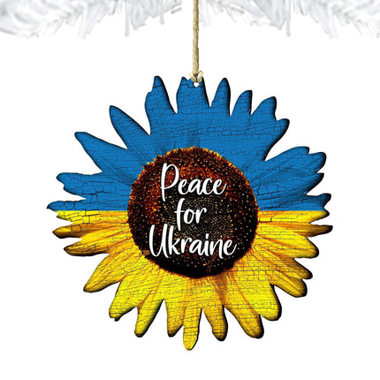 Piece for Ukraine Sunflower Wooden Ornaments by G. DeBrekht - International Decor - 8187125-4
