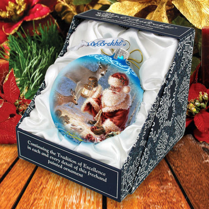 Abundance of Joy Glass Christmas Ornament by D Gelsinger - Santa and Snowman Decor - 71102-0104-2