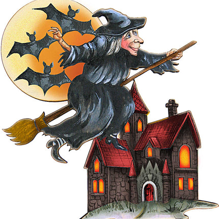 Witch Halloween Door Decor by G. DeBrekht - Thanksgiving Halloween Decor - 8114010H-4