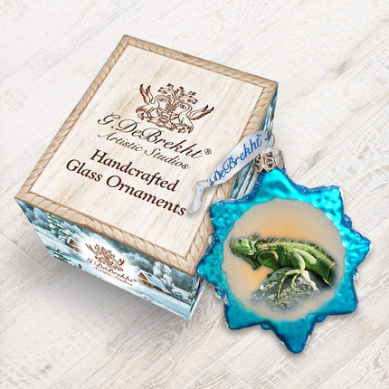 Lizzard Keepsake Glass Ornament by G. DeBrekht - Designocracy - 776286-2