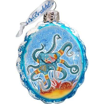 Under the Sea Mercury Glass Ornaments Set of 3 by G. DeBrekht - Coastal Holiday Decor - 770136S3-2