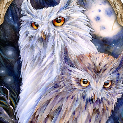 Night Watch Owls Wildlife Wall Art - J. Bergsma - Wildlife Holiday Decor - 8591902W-JB-2