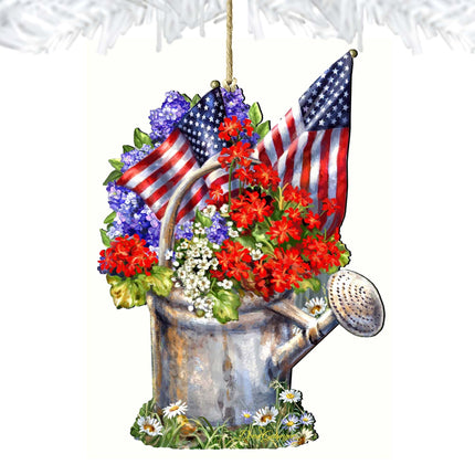 Celebrating the American Freedom Wooden Ornaments by Gelsinger - American Christmas Decor - 8161040-1711-3