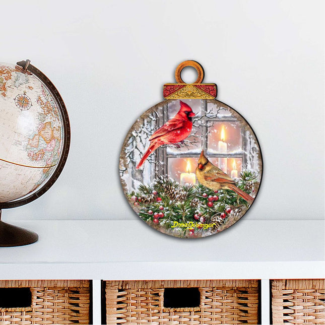 House Birds Holiday Outdoor Decor Large Ornament by D. Gelsinger - Christmas Decor - 8121126M-DG-0