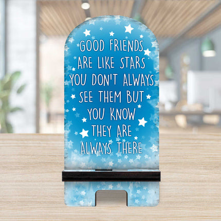 Good Friends Cell Phone Stand Family Decor Wood Mobile Tablet Holder Charging Station Organizer - 892067-2