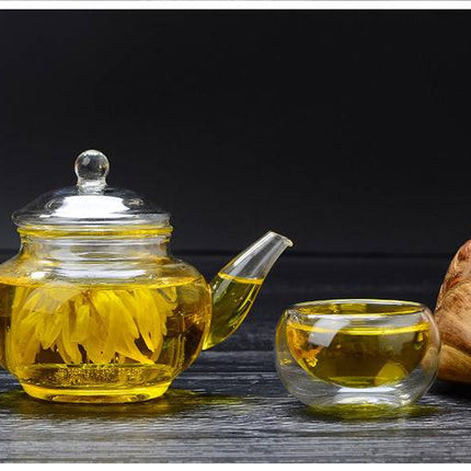Thickened Borosilicate Glass Tea Set Teapot-2