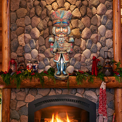 Regal Nutcracker Prince Holiday Door Decor by G. Debrekht - Christmas Decor - 8611060H-3