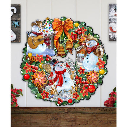 Western Snowy Holiday Door Wreath by D. Gelsinger - Christmas Decor - 8185307-3H-DG-2