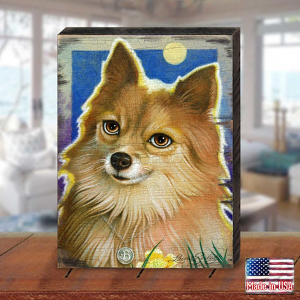 Buttercups Wooden Wall Art by Laura Seeley - Pets Dog and Cats Decor - 8511118B-1
