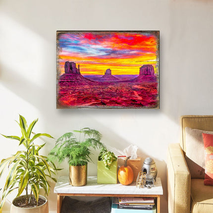 Canyons Landscape Art Wooden Wall Art by Nature Wonders - Nature Wildlife Decor  - 95236B-2